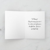 クリスマスグリーティングカードの姪の記憶 シーズンカード (内部)