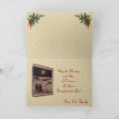 クリスマスグリーティングカードの恵み シーズンカード (内部)