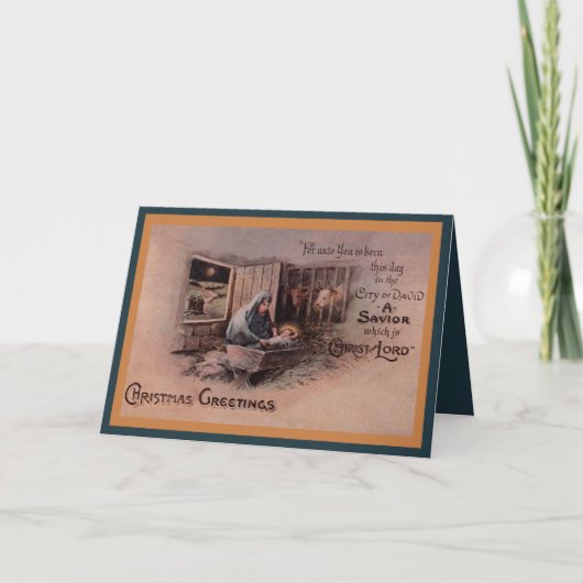 クリスマスグリーティングカードの恵み シーズンカード (正面)