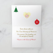 クリスマスグリーティングカードの本当の意味 カード (内部)