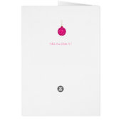 クリスマスグリーティングカードヴィンテージデザイン (裏面)