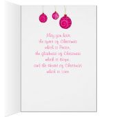 クリスマスグリーティングカードヴィンテージデザイン (内側 (右))