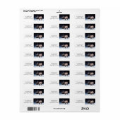 クリスマスグリーティングカード差出人住所ラベル ラベル (フルシート)