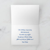 クリスマスグリーティングカード美しい カード (内部)