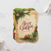 クリスマスグリーティングカード カード (正面/裏面インサイチュ)