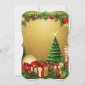 クリスマスグリーティングカード カード (裏面)