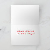 クリスマスグリーティングカード カード (内部)