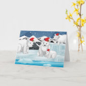 クリスマスグリーティングカード カード (黄色い花)