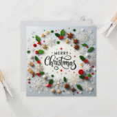 クリスマスグリーティングカード カード (正面/裏面インサイチュ)