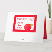 クリスマスグリーティングカード カード (裏面)