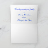 クリスマスグリーティングカード/クロスブルー シーズンカード (内部)