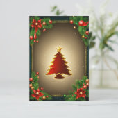 クリスマスグリーティングカード サンキューカード (スタンド正面)