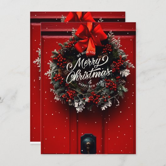 クリスマスグリーティングカード シーズンカード (正面/裏面)