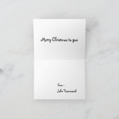 クリスマスグリーティングカード シーズンカード (内部)