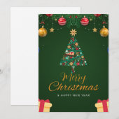 クリスマスグリーティングカード シーズンカード (正面/裏面)