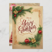 クリスマスグリーティングカード シーズンカード (正面/裏面)