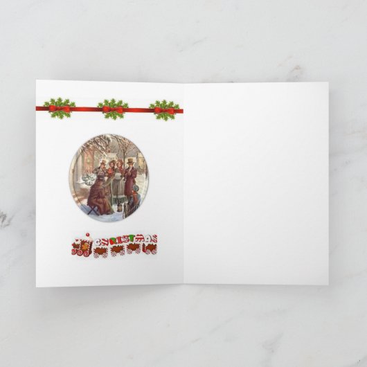 クリスマスグリーティングカード シーズンカード (内部)