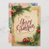 クリスマスグリーティングカード シーズンカード (正面/裏面)