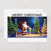 クリスマスグリーティングカード シーズンポストカード (正面/裏面)