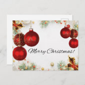 クリスマスグリーティングカード シーズンポストカード (正面/裏面)