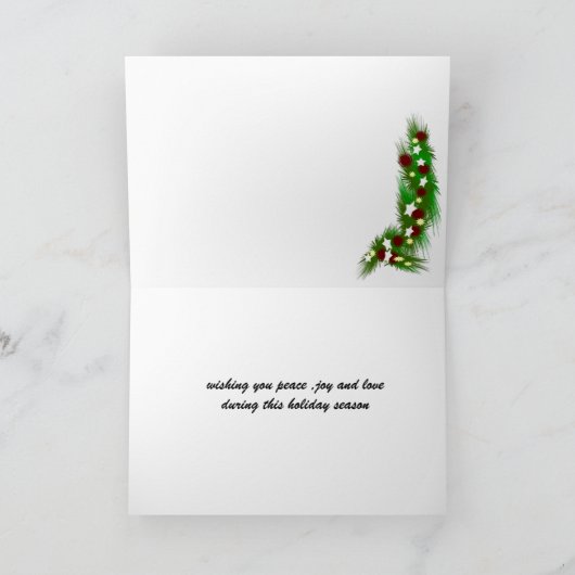 クリスマスグリーティングカード～ドイツのシェパード シーズンカード (内部)