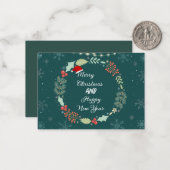 クリスマスグリーティングカード ノートカード (正面/裏面インサイチュ)