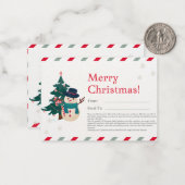 クリスマスグリーティングカード ノートカード (正面/裏面インサイチュ)