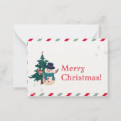 クリスマスグリーティングカード ノートカード (裏面)