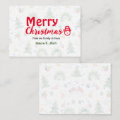 クリスマスグリーティングカード ノートカード (正面/裏面)