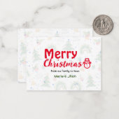 クリスマスグリーティングカード ノートカード (正面/裏面インサイチュ)