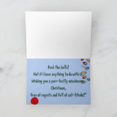 クリスマスグリーティングカード「バッド・キャット」 カード (内部)