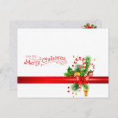 クリスマスグリーティングカード ポストカード (正面/裏面)