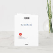 クリスマスグリーティングカード – レーザー眼手術 カード (裏面)