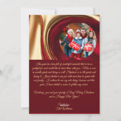 クリスマスグリーティングカード – 家族写真 – シーズンカード (裏面)