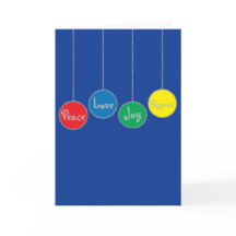 クリスマスグリーティングカード/封筒「オーナメント」