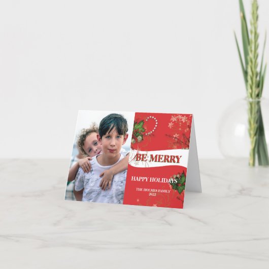 クリスマスグリーティングカード（折り畳み式） カード (正面)