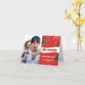 クリスマスグリーティングカード（折り畳み式） カード (黄色い花)