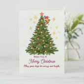 クリスマスグリーティングカード 招待状 (スタンド正面)