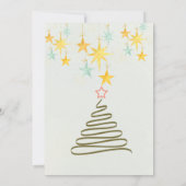 クリスマスグリーティングカード 招待状 (裏面)