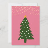 クリスマスグリーティングカード 招待状 (裏面)