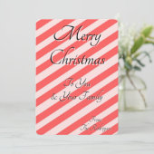 クリスマスグリーティングカード 招待状 (スタンド正面)