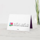 クリスマスグリーティングカード：赤象2 シーズンカード (裏面)