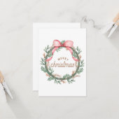 クリスマスグリーティングカード#27 カード (正面/裏面インサイチュ)