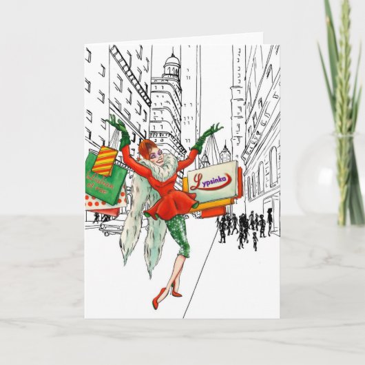 クリスマスグリーティングカード#4 (空白の内部) シーズンカード (正面)