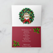 クリスマスグリーティングカードPEACE シーズンカード (内部)