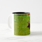 クリスマスグリーティンググランドパハンターGatherer ツートーンマグカップ (正面左)