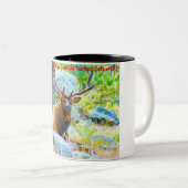 クリスマスグリーティンググランドパハンターGatherer ツートーンマグカップ (正面右)