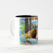 クリスマスグリーティンググランドパハンターGatherer ツートーンマグカップ (正面左)