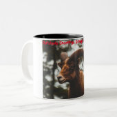 クリスマスグリーティンググランドパハンターGatherer ツートーンマグカップ (正面左)