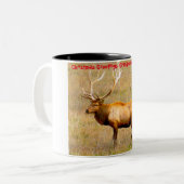 クリスマスグリーティンググランドパハンターGatherer ツートーンマグカップ (正面左)